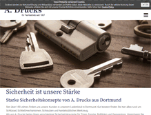 Tablet Screenshot of drucks-dortmund.de